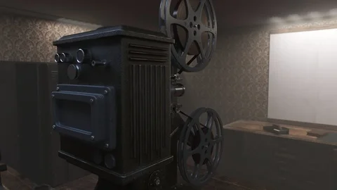 Vintage projector. Stock Footage 89581135