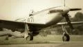 Vintage propeller plane steers and turns at airport track WW2 HD Footage