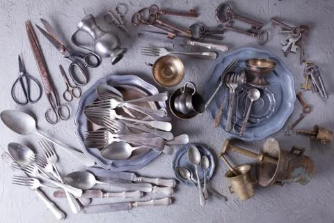 Vintage props collection Stock Photos