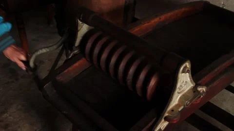 Vintage pulley mill Stock Footage 51486024