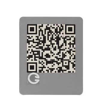 Vintage puzzle with a QR-code Foto stock