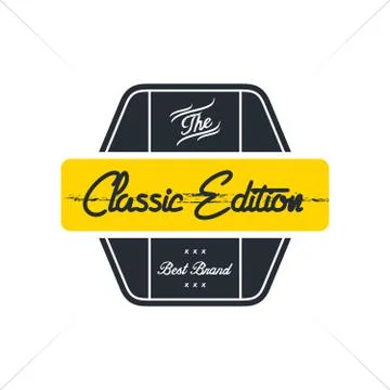 Vintage quality badge theme Ilustración de archivo