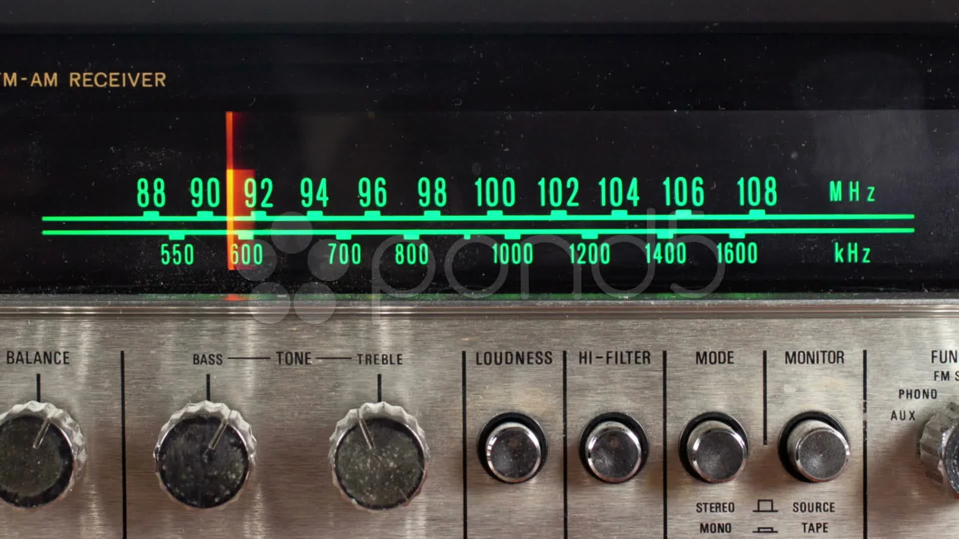 vintage radio dial retro wallpaper | Stock Video | Pond5