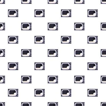 Vintage radio display pattern creating a seamless background Stockillustratie