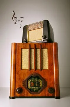 Vintage radios Stock Illustration