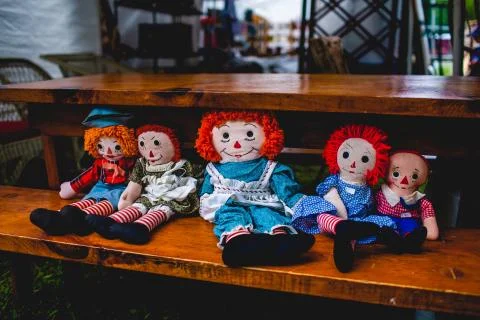 Vintage Rag Dolls Stock Photos
