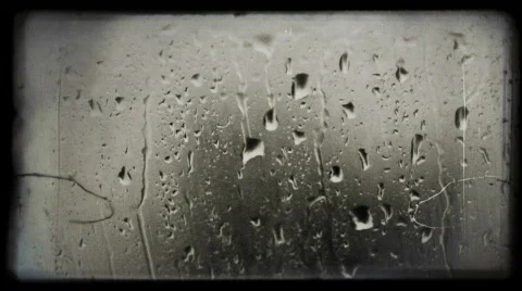 Vintage rain drops Stock Footage 828998