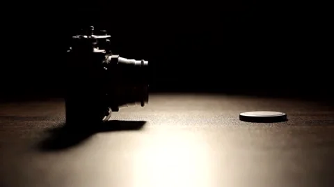 Vintage, rangefinder camera Video stock 51671624