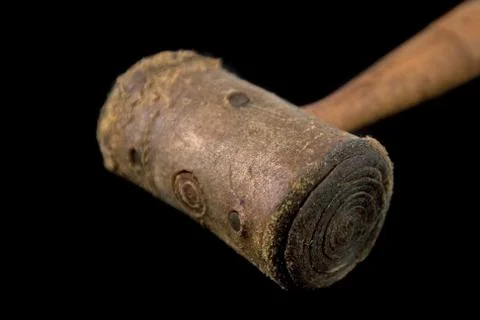 Vintage rawhide mallet Foto stock