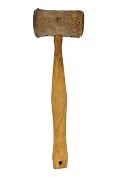 Vintage rawhide mallet Stock Photos