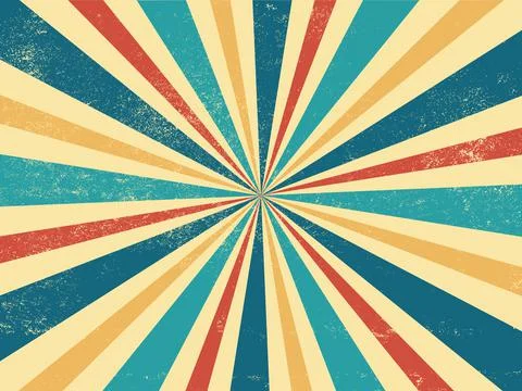 Vintage rays retro burst background Stock Illustration