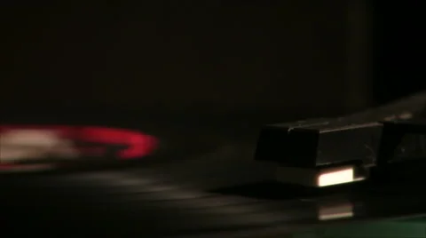 Vintage Record LP player Video stock 5165728