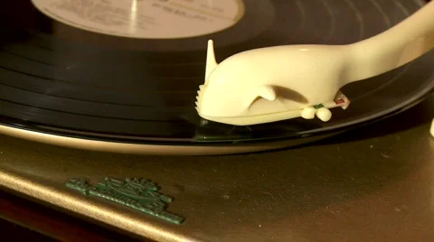 Vintage Record Player Stock Footage 609992