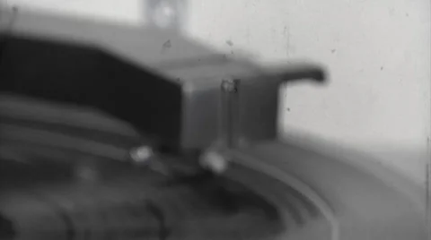 Vintage Record Player Stock Footage 33896565