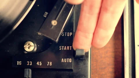 Vintage Record Player Stock Footage 57717606