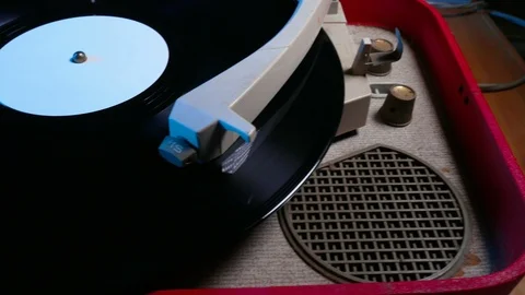 Vintage record player Stock-Footage 92527630