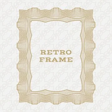 Vintage rectangular frame Illustration