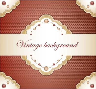 Vintage red background. Stock Illustration