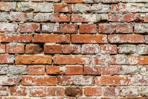 Vintage red brick wall pattern background Stock Photos