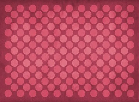 Vintage red circles pattern Retro red circles pattern on a faded red backg... Stock Photos