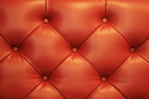 Vintage red leather Sofa Button Stock Photos