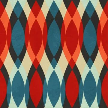 Vintage red seamless pattern Stock Illustration