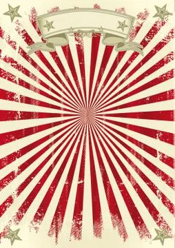 Vintage red sunbeams Stock Illustration