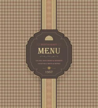 Vintage Restaurant Menu Stock Illustration