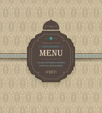 Vintage Restaurant Menu Stock Illustration