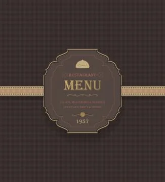 Vintage Restaurant Menu Stock Illustration