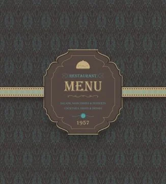 Vintage Restaurant Menu Stock Illustration