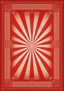 Vintage Retro Background With Celtic Patterns Stock Illustration