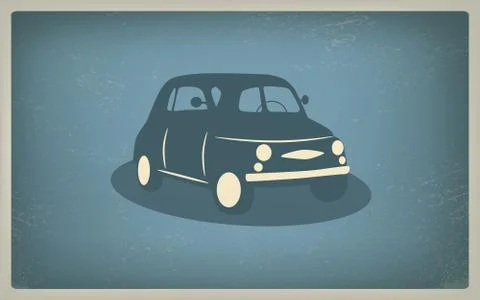 Vintage retro car vector Stock Illustration