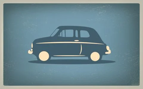 Vintage retro car vector Stock Illustration