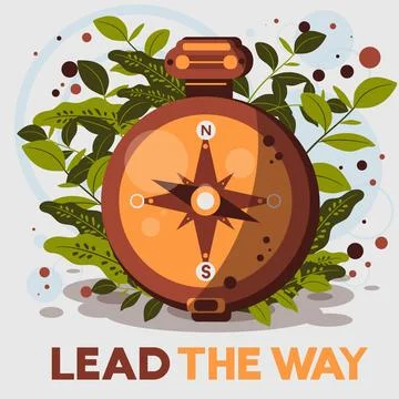 Vintage Retro Compass Stock Illustration