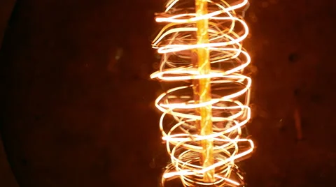 Vintage Retro Edison Lamp Light Bulb 스톡 동영상 49110540