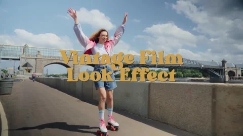 Vintage Retro Film Look Effect | Cinematic Old Film Style Стоковые After Effects