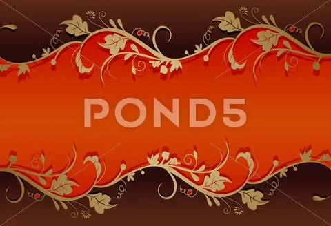 Vintage retro floral background Stock Illustration