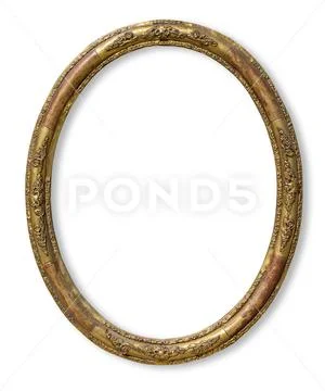 Vintage Retro old golden Frame Stock-Fotos