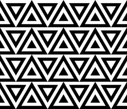 Vintage retro seamless pattern black and white Ilustração Stock