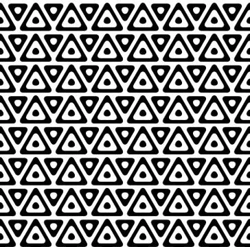 Vintage retro seamless pattern black and white Ilustração Stock