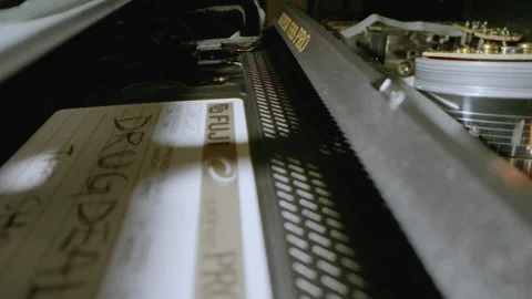 Vintage, retro, VHS machine internal mechanism Stock Footage 229188919