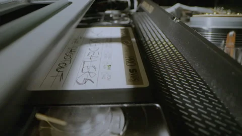 Vintage, retro, VHS machine internal mechanism Stock Footage 229189063