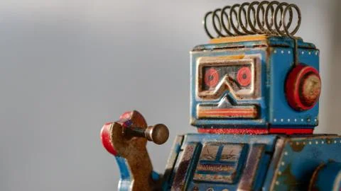 Vintage robot Stock Photos
