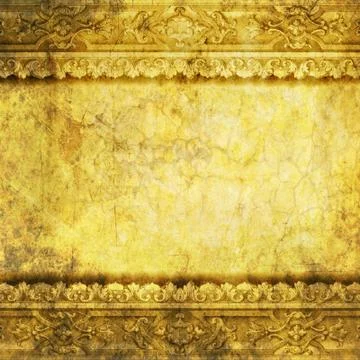 Vintage rococo borders Stock Illustration