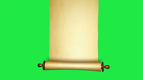 Vintage roll of parchment Stock Footage 137121163