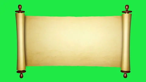 Vintage roll of parchment Stock Footage 137121165