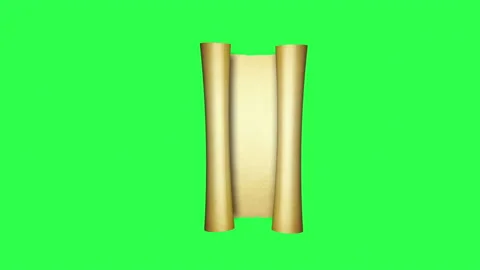 Vintage roll of parchment Stock Footage 137121313