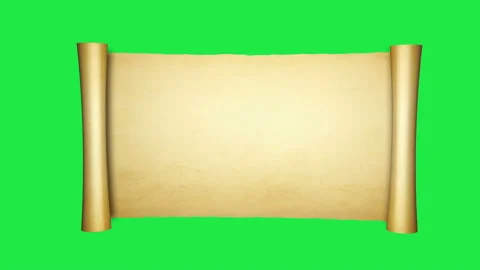 Vintage roll of parchment Stock Footage 137121336