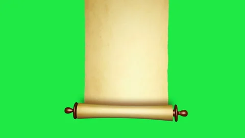 Vintage roll of parchment Stock Footage 137121413